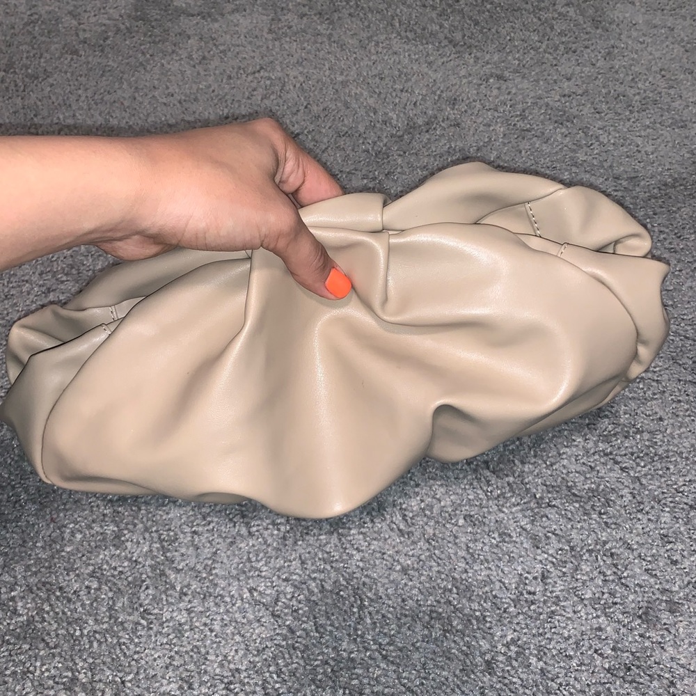 Tan Pouch Clutch